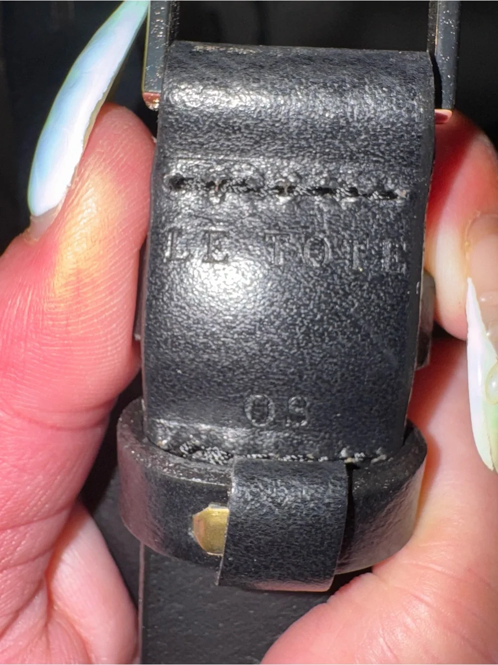 Genuine leather belt